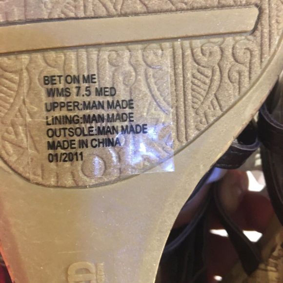 Unlisted Sandals Strappy Caged Womens 7.5 M Wedge Brown Vegan NWT - Picture 10 of 13